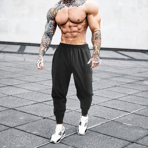 Mens Joggers Pants Summer Fashion Sweatpants Streetwear Fitness Tracksuit Jogging Pants Men Gym Clothing Muscle Sports Trousers