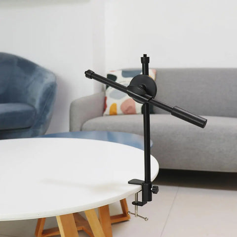 Microphone Stand Mic Stand Desk Microphone Bracket Phone Tripod Boom Arm Adjustable 3/8 1/4 Inch Screw Live Equipments