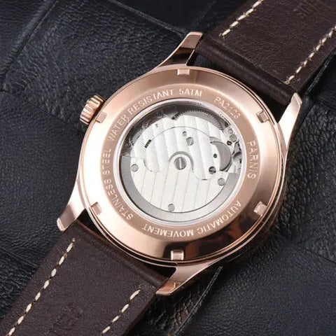 Parnis Mechanical Watches Minimalist Watch for Men Wristwatch Waterproof Automatic hombre Relogio Masculino Calendar
