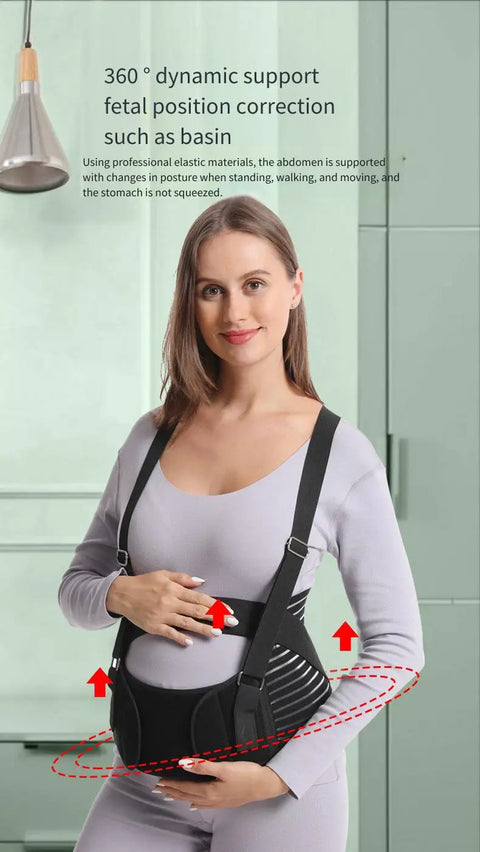Special Late Pregnancy Safety Belt Prenatal Abdominal Pregnant Women Support Belt Pregnant Women with Abdominal Shoulder Straps