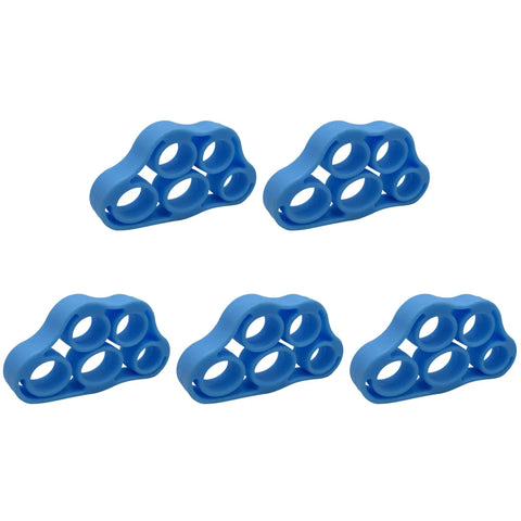 5-1PCS Silicone Finger Gripper Strengthener Trainer 6-80LB Elastic Hand Grip Finger Exerciser For Guitar/Patient Hand Trainer