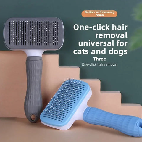 Stainless Steel Hair Remover Brush for Dogs and Cats Cats Pet Products Dog Grooming Equipment Cat Accessories Things Supplies