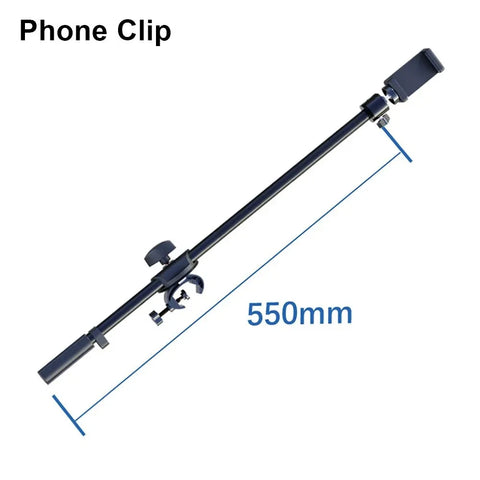 55cm Adjustable Rotating Microphone Stand Crossbar Arms Mic Clip Phone Holder Extension Bracket Designed 3/8 Thread Cross Bar