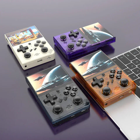 2026 New R35 Plus Retro Handheld Video Game Console Linux System 3.5 Inch IPS Screen Portable Pocket Video Player R36S 64G Games