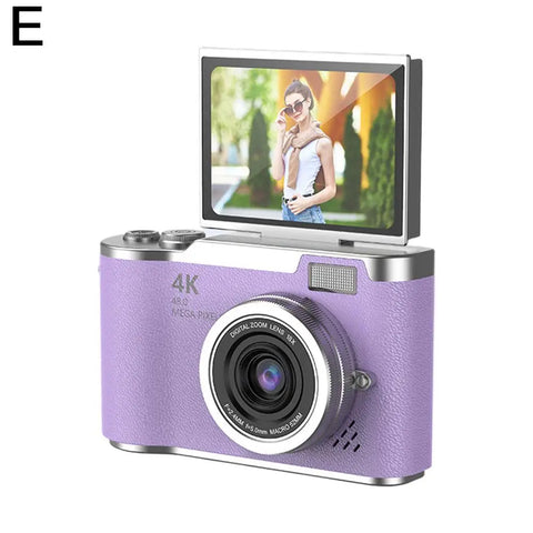 Digital Camera Children Cameras with 2.4 Inch Screen Flash Lamp Video Recorder 8x Zoom Compact Cam Student Small Camcorder