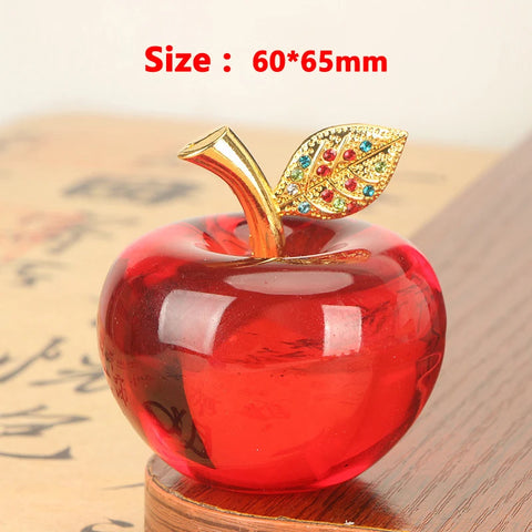 Crystal Fruit Decor - Peach, Grape, Apple, And Persimmon Ornaments For Bedroom, Living Room, And Office Gift
