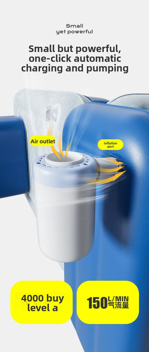 Inflatable Toddler Airplane Bed & Car Seat Extender Portable Kids Travel Mattress for Flying & Road Trips Sleeping Cushion