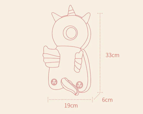 Toddler Safety Backpack Head Protector Baby Walking Crash Cushion Anti-Fall Pillow Learning To Walk Infant Fall Protection Gear