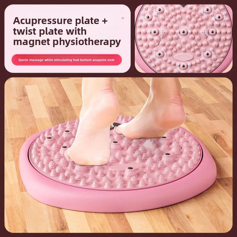 Upgraded Waist Twist Turntable Weight Loss Home Exercise Intelligent Counting Plantar Acupressure Board Massage Waist Artifact