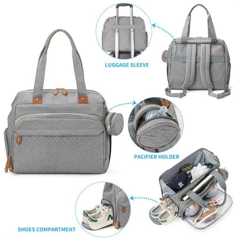 Baby Diaper Bag Large Capacity Multifunction Travel Nappy Backpacks Baby Stuff Maternity Bags Outdoor Mommy Bag Baby Nursing