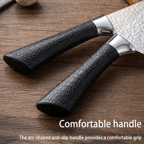 Stainless steel chef's knife, sharp kitchen cutting knife, fruit and vegetable peeler high-hardness meat and fruit cutting knife