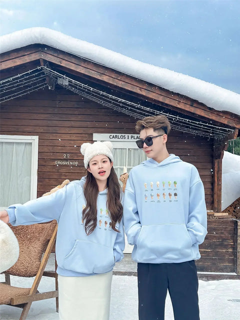Hooded  Matching Warm Mom Dad Daughter Son Matching Top Clothing Sweatshirts Babyfor The Whole Family Romper Spring Hoodies