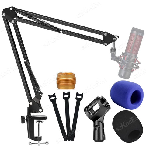 Professional Flexible Desktop Microphone Adjustable Suspension Scissor Boom Arm Stand for SM7B AM8 A8 A6V K658 K688 K669 Mic