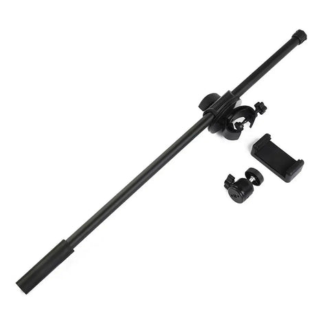 55cm Adjustable Rotating Microphone Stand Crossbar Arms Mic Clip Phone Holder Extension Bracket Designed 3/8 Thread Cross Bar