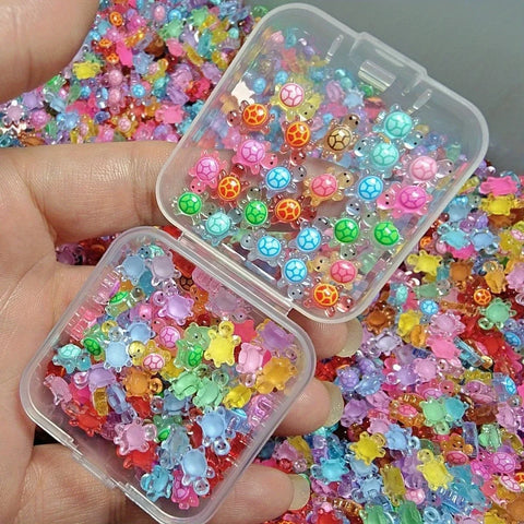 200/100PCS Glow in The Dark Turtle Figurines DIY Crafts, Fairy Garden Decor, Dollhouse Accessories & Terrarium Landscape Design