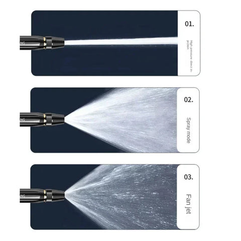 Portable Car Wash Gun High Pressure Water-Gun Household Car Wash Water Gun Black Diamond Water Gun Watering Pipe Car Wash Nozzle