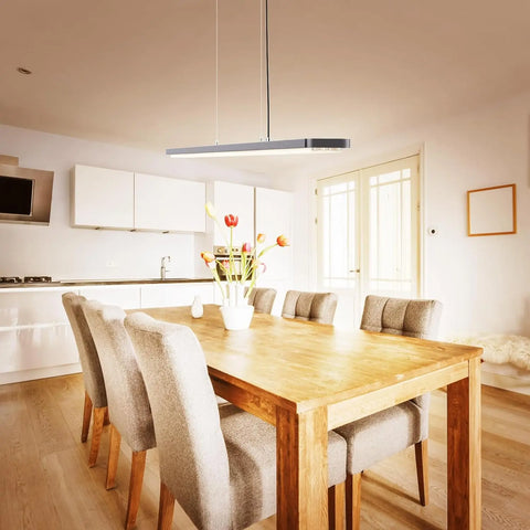 SCON Dimmable LED Pendant Light with Smart APP & Remote Control Adjustable Brightness & Color Temperature 30W Hanging Light