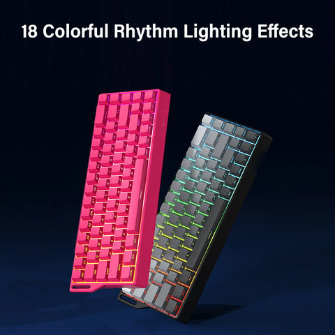 4000mA Mechanical Gaming Keyboard Wired Wireless 60% Rapid Trigger Gaming Keyboard w/RGB Backlit 3 Mode Hall Effect Side Printed