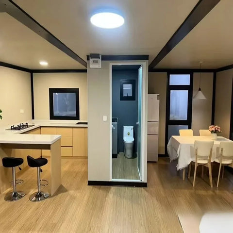 Modern 20ft 40ft Foldable Expandable Container House 2 Story Prefab Villa with Solar Power for Mobile Living