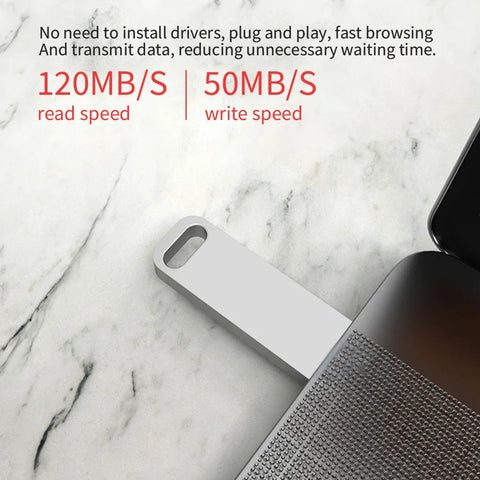 Metal USB Flash Drive USB 3.0 128GB 256GB 512GB High Speed Metal Mini U Disk Pendrive 1TB 2TB Memory Stick