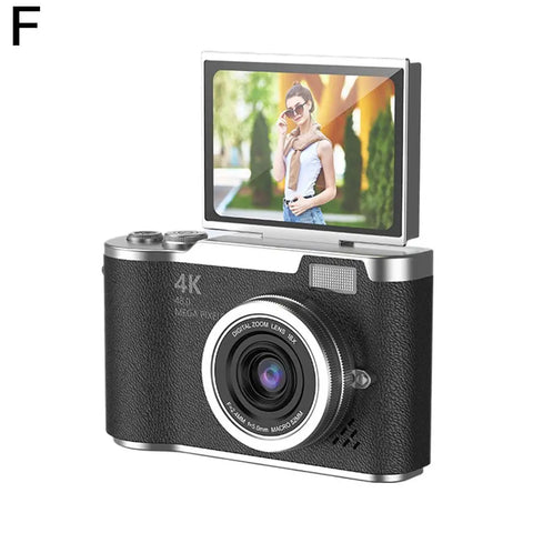 Digital Camera Children Cameras with 2.4 Inch Screen Flash Lamp Video Recorder 8x Zoom Compact Cam Student Small Camcorder