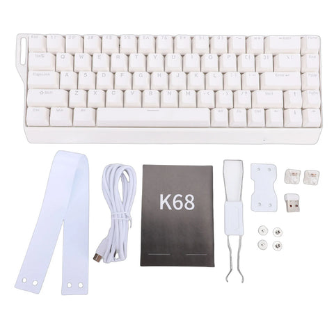 4000mA Mechanical Gaming Keyboard Wired Wireless 60% Rapid Trigger Gaming Keyboard w/RGB Backlit 3 Mode Hall Effect Side Printed