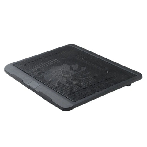 Portable Adjustable Laptop Cooling Pad USB Port Metal Mesh Laptop Cooler Fan LED Light Notebook Cooler Office