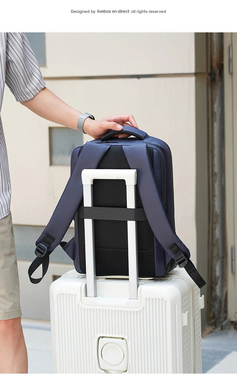 USB Business Backpack Commuting Hiking Camping Shopping Outdoor Travel Bag Laptop Computer Handbag Short Trip College Schoolbag