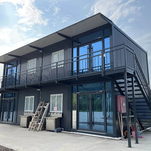Modern 20ft 40ft Foldable Expandable Container House 2 Story Prefab Villa with Solar Power for Mobile Living