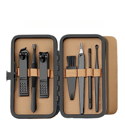 7/16/24Pcs Manicure Set Professional Nail Clipper Pedicure Kit Stainless Steel Nail Care Tool Grooming Kit with Luxurious Travel