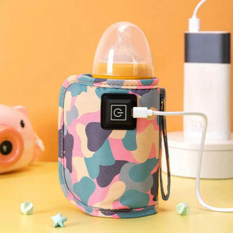 USB Portable Milk Warmer Bottle Heater Travel Stroller Insulated Bag For Baby Nursing Outdoor Winter Use Safe Heating
