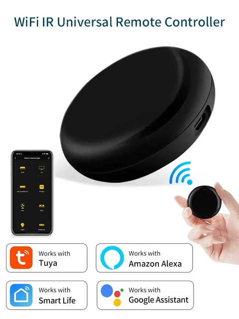 Tuya WiFi Universal IR Remote Controller Smart Home Infrared Remote Control for TV Air Conditioner Works with Alexa Google Home
