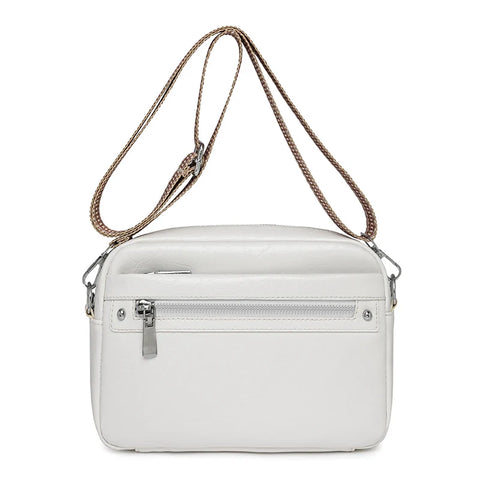 Trendy And Fashionable Women's Crossbody Bag, Single-Shoulder Bag, Simple Solid-Color Commuting Small Square Bag