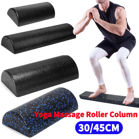 Half Round Yoga Column Roller Tool Muscle Relaxation Fitness Muscle Foam Roller Foam Massage Roller Stick for Home Gym Exercise