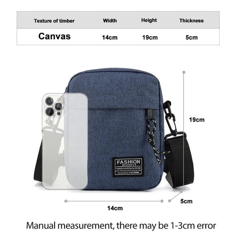 Crossbody Shoulder Bag Men's Small Bag Shoulder Bags Trendy Diagonal Backpack Chest Bags Light Boy Mini Casual Bag Waist Pack