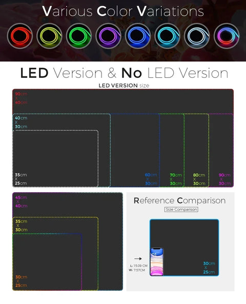 RGB Large Gaming Mouse Pad With Backlit Escape From Tarkov Mousepad PC Non-slip Rubber Desk Mat Computer Gamer Keyboard LED Rug