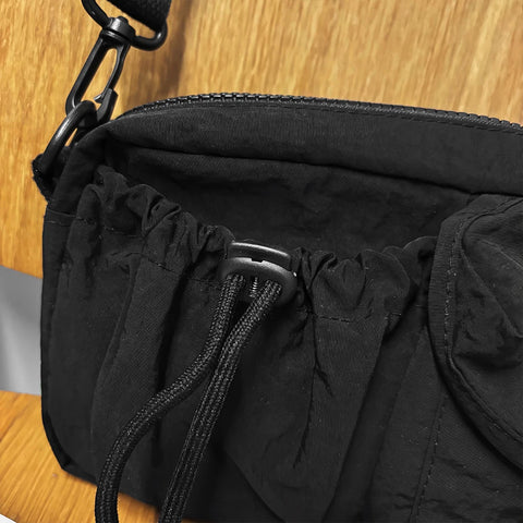 Trendy Sports Crossbody Bag, Workwear Style Design, Single Shoulder Bag, Multifunctional and Lightweight Portable Chest Bag