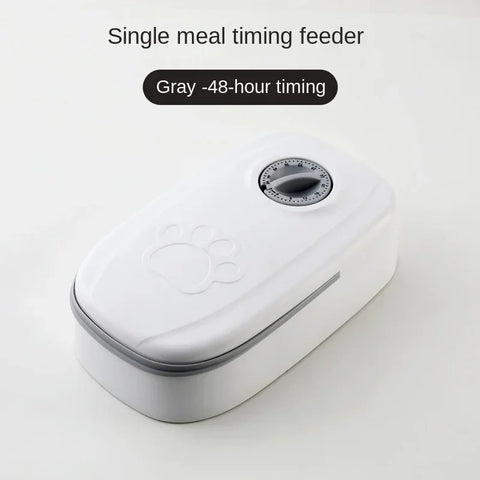 Smart Pet Feeder with Timer Automatic Food Dispenser for Cats Dogs Dry Wet Food Dual Meal Separation Puppy Kitten Feeding