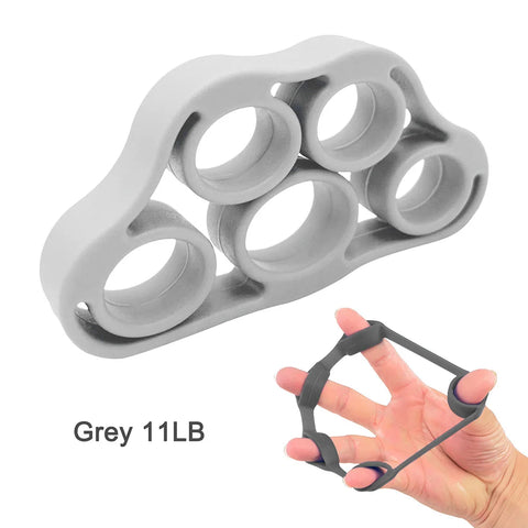 5-1PCS Silicone Finger Gripper Strengthener Trainer 6-80LB Elastic Hand Grip Finger Exerciser For Guitar/Patient Hand Trainer