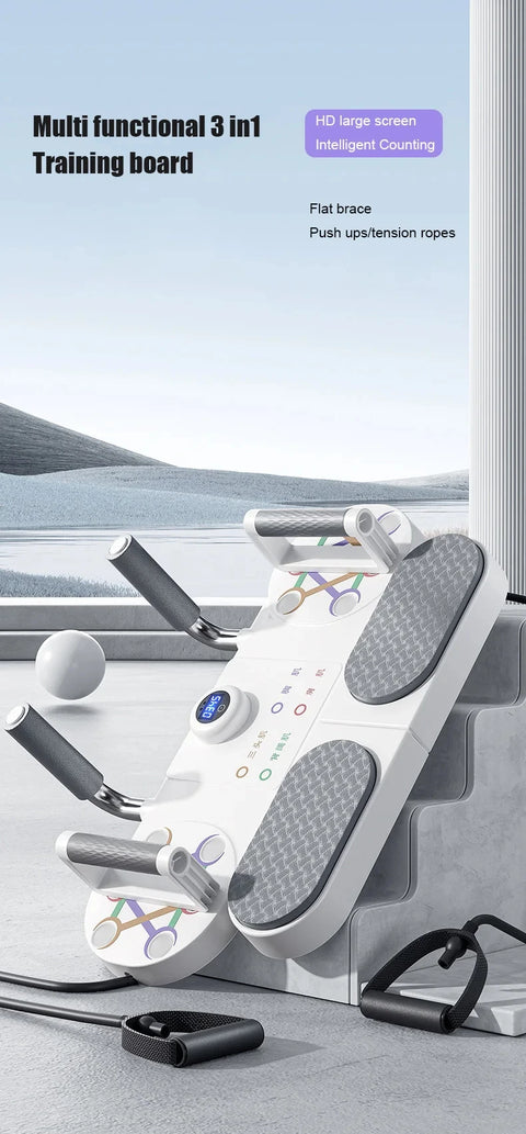 Multifunctional Plank Support Pushups Stand Training Board Home Intelligent Exercise Equipment for Chest and Abdominal Muscles