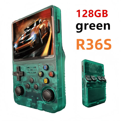 R36S R36 Ultra Handheld Retro Video Game Console IPS Screen 128GB Games Portable Pocket Player Linux System R36Ultra R36 PRO