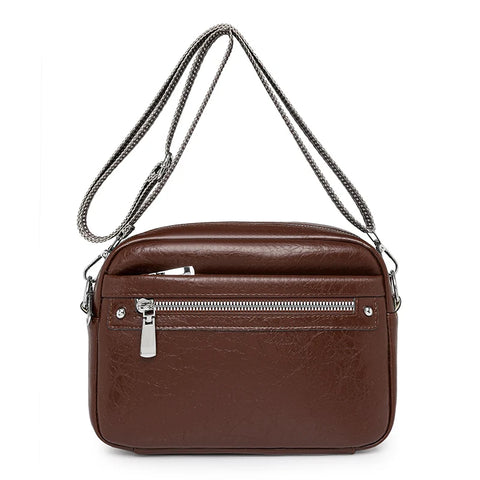 Trendy And Fashionable Women's Crossbody Bag, Single-Shoulder Bag, Simple Solid-Color Commuting Small Square Bag
