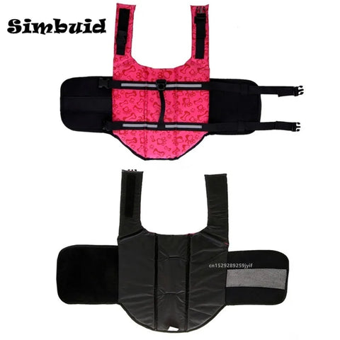 Dog Life Jacket Reflective Adjustable Large Dogs Swimwear Safety Vest Surfing Sailboat Enhanced Buoyancy Pet Lifejackets