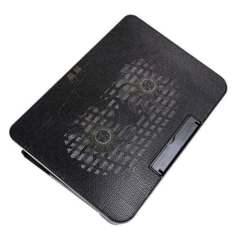 Portable Adjustable Laptop Cooling Pad USB Port Metal Mesh Laptop Cooler Fan LED Light Notebook Cooler Office