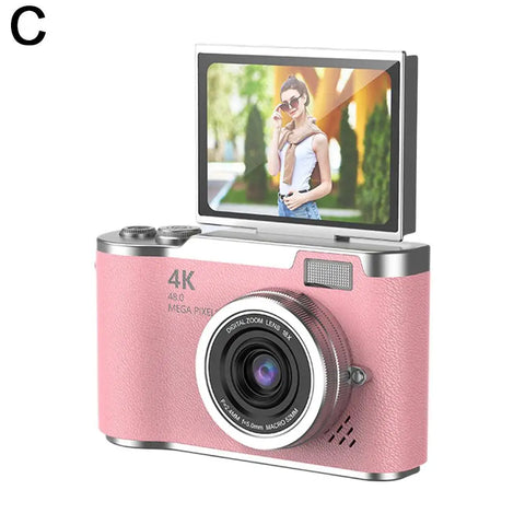 Digital Camera Children Cameras with 2.4 Inch Screen Flash Lamp Video Recorder 8x Zoom Compact Cam Student Small Camcorder