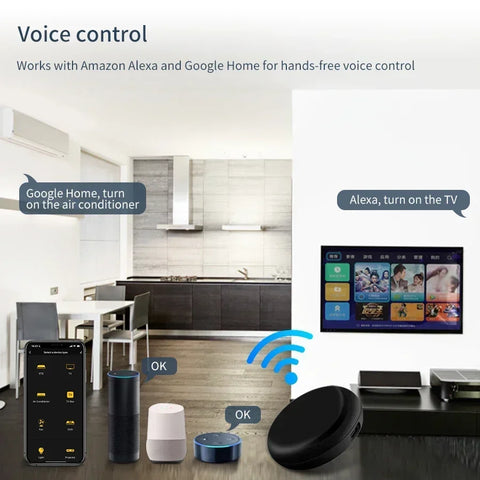 Tuya WiFi Universal IR Remote Controller Smart Home Infrared Remote Control for TV Air Conditioner Works with Alexa Google Home