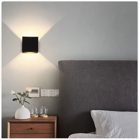 6W/12W LED wall lamp aluminum alloy wall light indoor lighting hard wired wall lamps suitable for bedrooms and living rooms