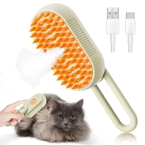 Sale Cat Brush with Steam Dog Spray Pet Steam Massage Brush Spray Hair Removal Comb Massage Steamer Comb for Long Hair Dogs Cats