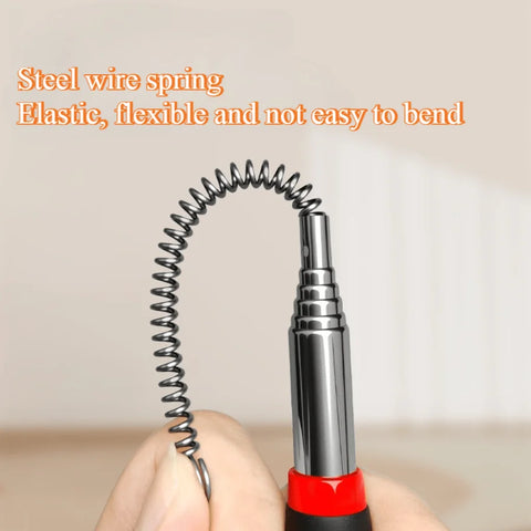 Retractable Cat Teaser Wand – Flexible Extendable Stick for Custom Play, Compatible with Feathers (Accessories Sold Separately)