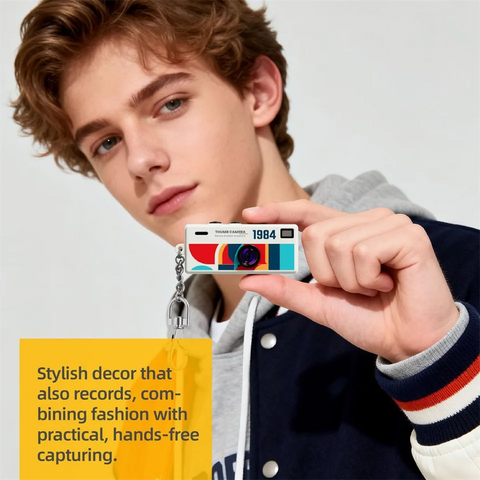 Portable Thumb Digital Camera 1080P HD Mini Camera Charmera Recording Video Cameras Wearable Keychain Recorder Gift Blind Boxes